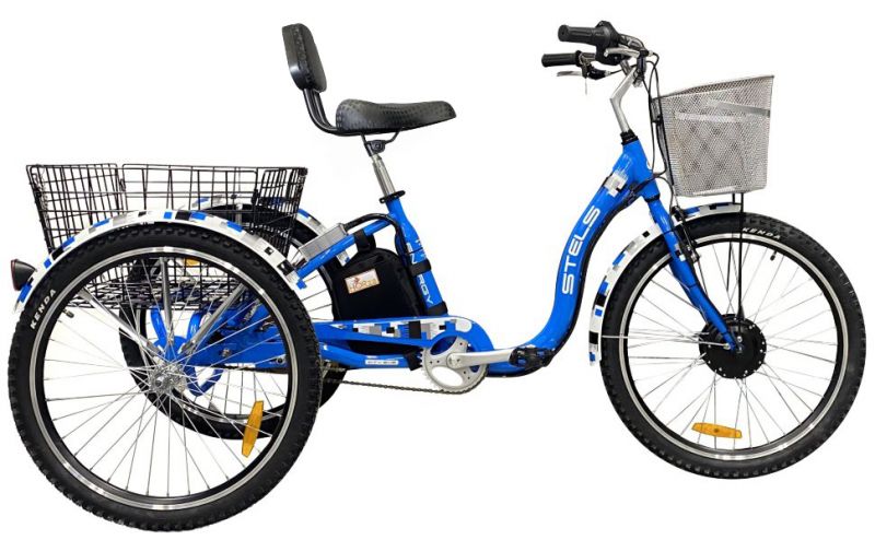 Электровелосипед трехколесный Horza Stels Trike 24-T2 350W 36V/9Ah Электровелосипед трехколесный Horza Stels Trike 24-T2 350W 36V/9Ah
