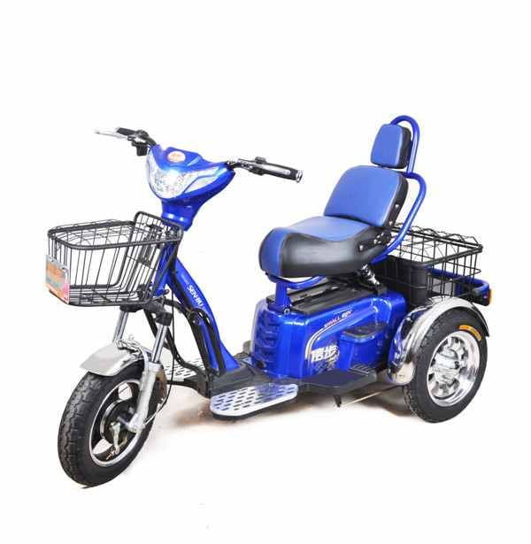 Трицикл электроскутер TRIKE 500W Blue Трайк 500 Вт синий Трицикл электроскутер TRIKE 500W Blue Трайк 500 Вт синий